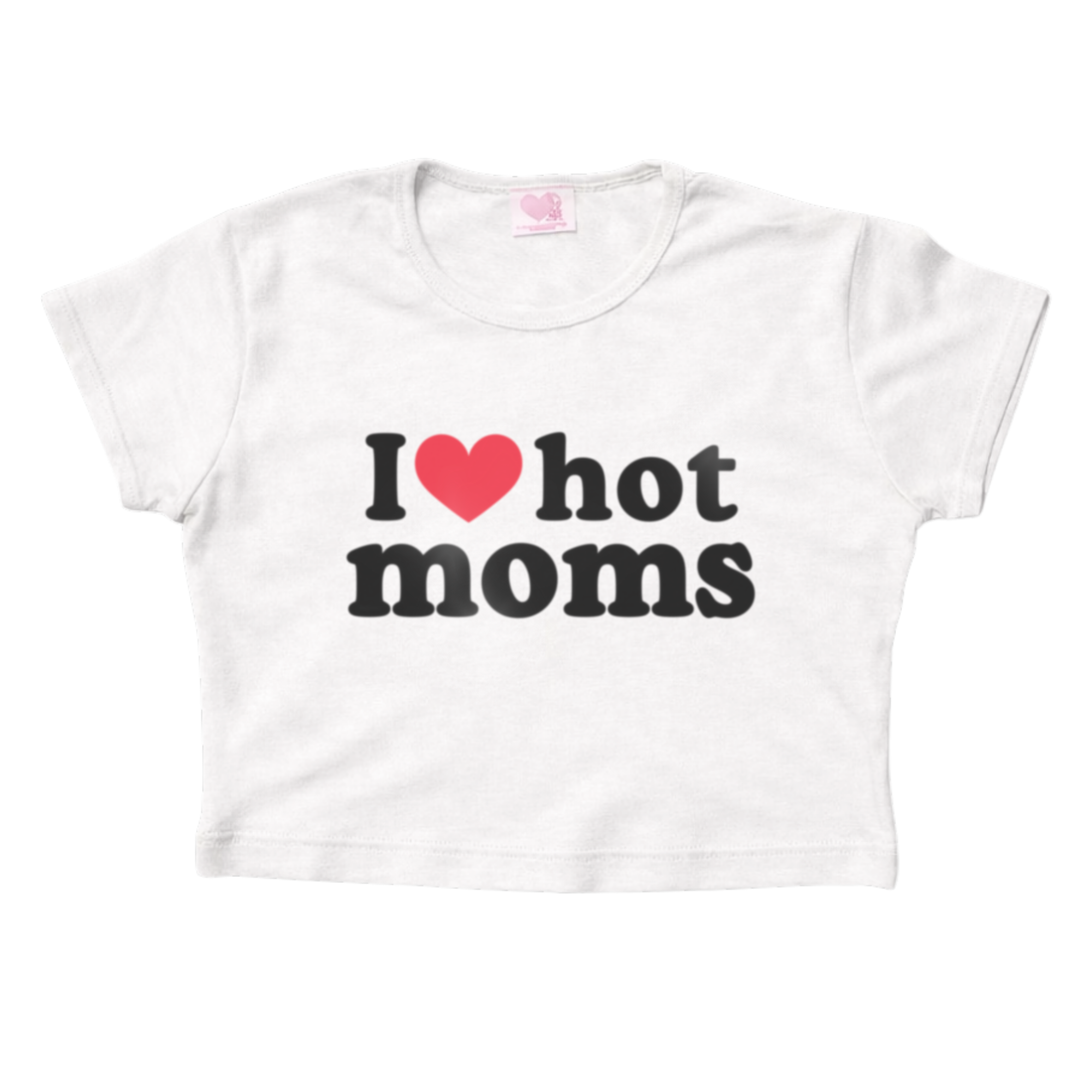 I Love Hot Moms - Crop Tee