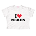 I Love Nerds - Crop Tee