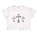 chrome crosses  - Crop Tee